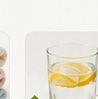 Glass of water with lemon